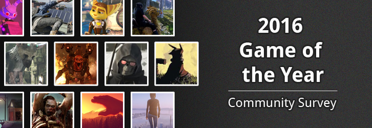 2016 Game of the Year Community Survey Banner Image