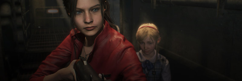 Screenshot - Claire Redfield and Sherry Birkin from Resident Evil 2 Remake