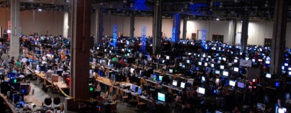 This is the BYOC where one of the biggest LAN parties in the world is held each year.  Yea, that's a LOT of Team Fortress 2 and Quake 3 Arena.